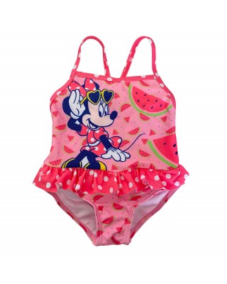 Costume intero bimba "Minnie fruit"  rosa