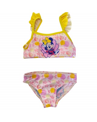 Bikini bimba disney "Minnie" bordino giallo