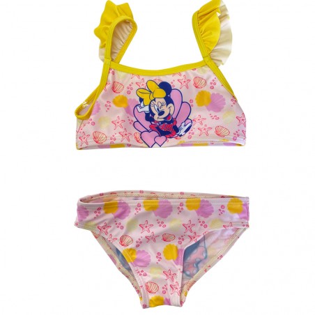 Bikini bimba disney "Minnie" bordino giallo