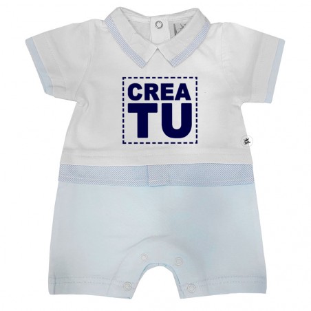 Pagliaccetto con finta camicia da personalizzare