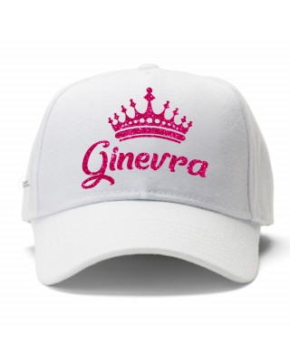 Cappellino con visiera "corona e nome"