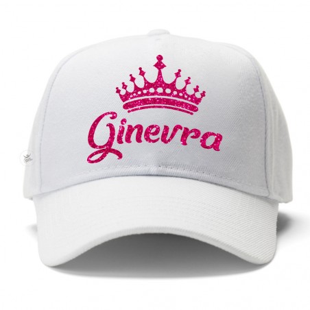 Cappellino con visiera "corona e nome"