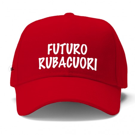 Cappellino bimbo con visiera rosso