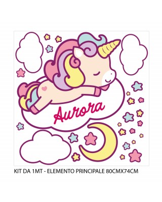 Adesivi murali "Unicorno"  1 mt