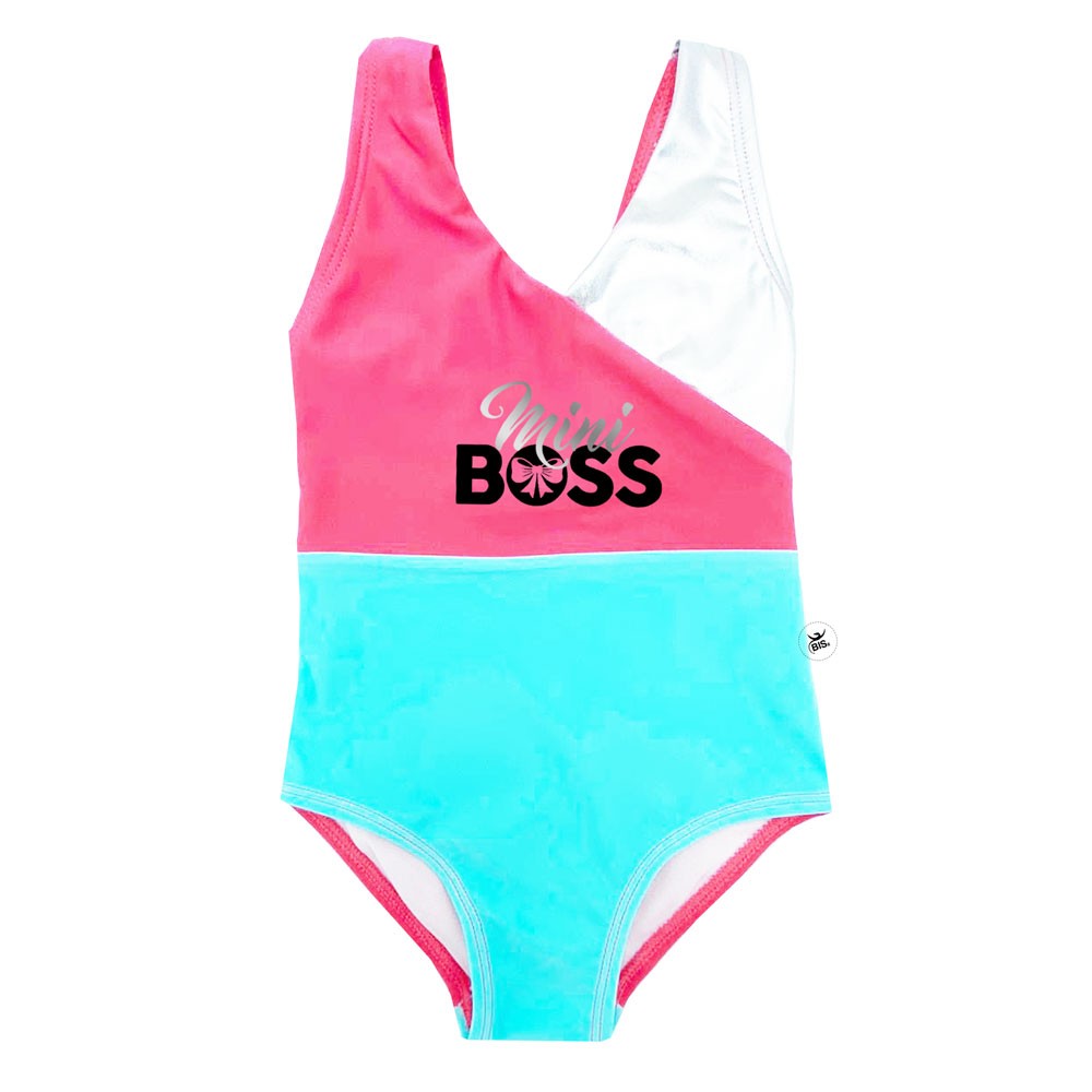 Costume bimba "Mini Boss" verde tiffany
