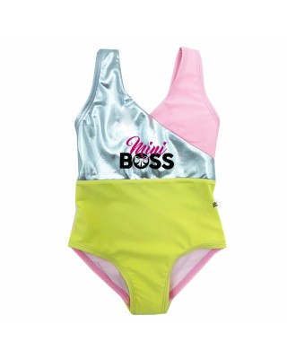 Costume bimba "Mini Boss" giallo