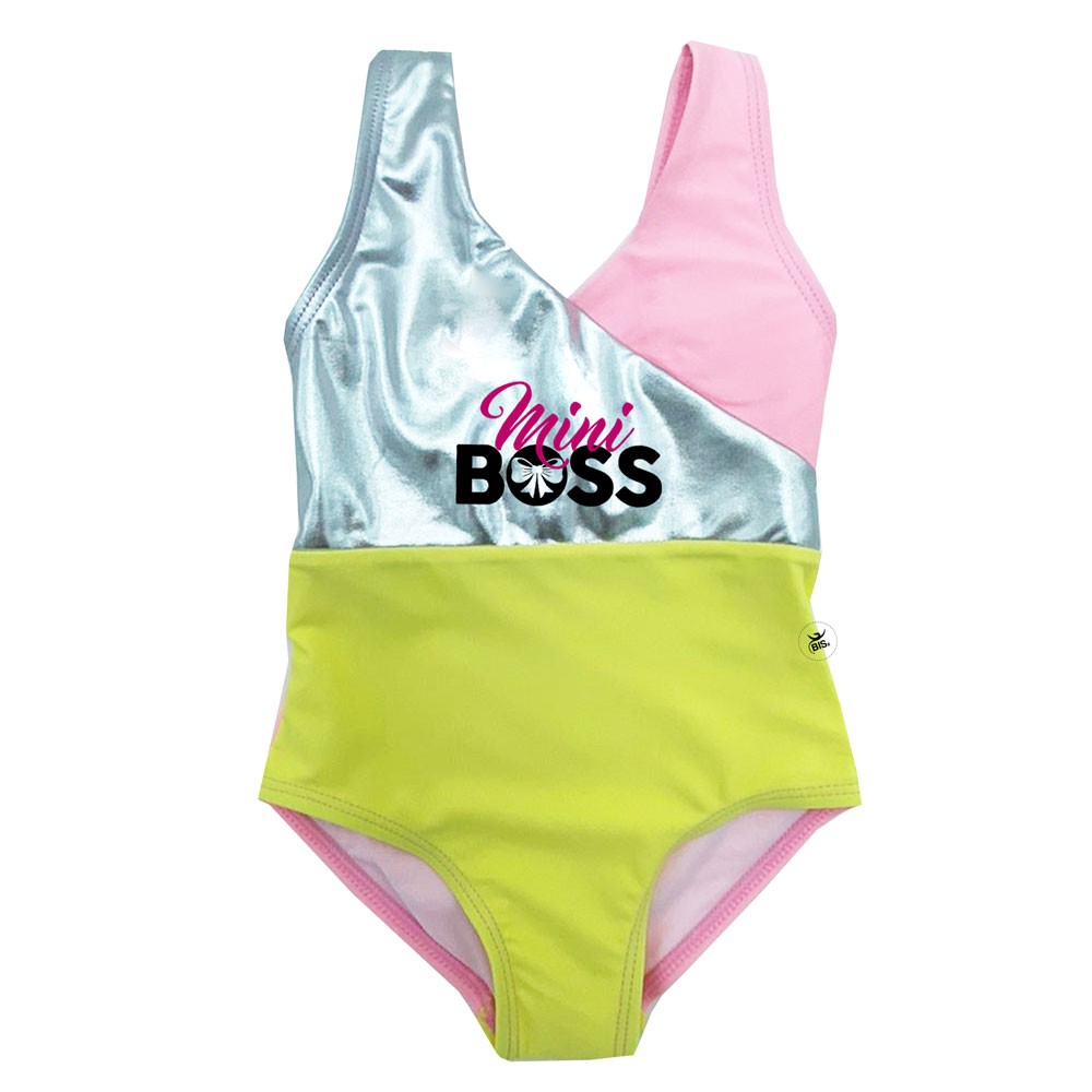 Costume bimba "Mini Boss" giallo