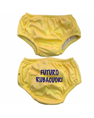 copy of Newborn Nappy Swimsuit "Mini boss" print