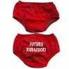 Costume pannolino neonato rosso