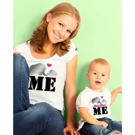 2 T-shirt coordinate MAMMA - FIGLIA  "Me"- "Mini me"