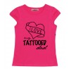 T-shirt bimba mezza manica "I love my tattooed dad"