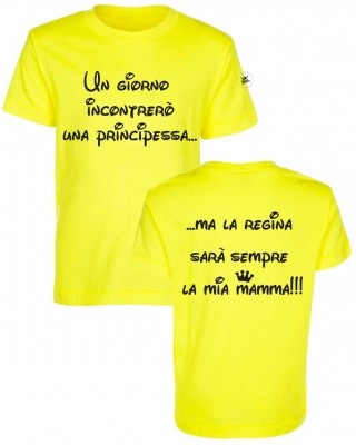 T-shirt bimbo 6mesi/14anni "La principessa e la regina"