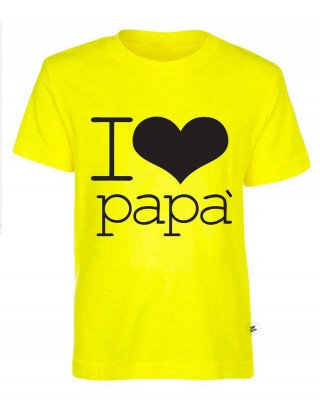 T-shirt bimbo/a I Love papà