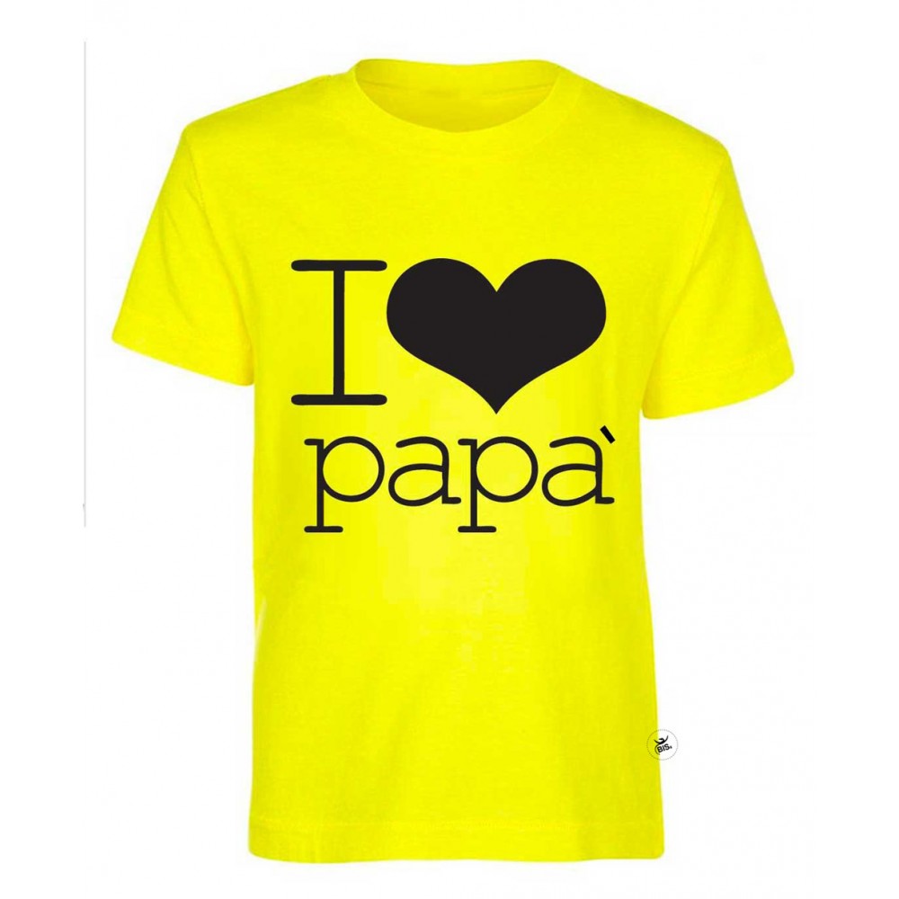 T-shirt bimbo/a I Love papà