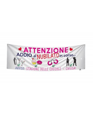 Striscione Addio al Nubilato