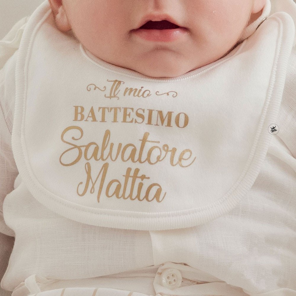 Bavaglino " Il mio Battesimo" da personalizzare