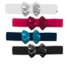Fascia turbante rossa con stelline natalizie