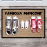 Zerbino cognome e scarpe dei componenti della famiglia