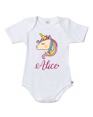 Body bimba unicorno personalizzato