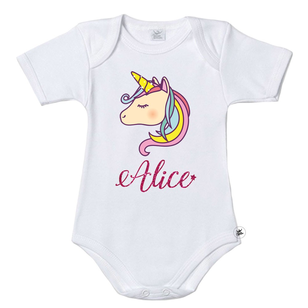 Body bimba unicorno personalizzato