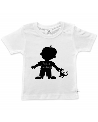 T-shirt bimbo manica corta "Piccolo si, tonto no"