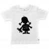 T-shirt bimba mezza manica "Piccola si, tonta no"