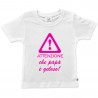 Girl's T-Shirt "Rock girl" "Warning Daddy is jealous"
