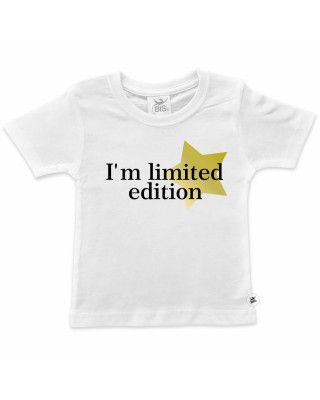 T-shirt bimba mezza manica "I'm limited edition"