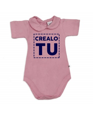 Body neonata colletto con finitura in pizzo  personalizzabile