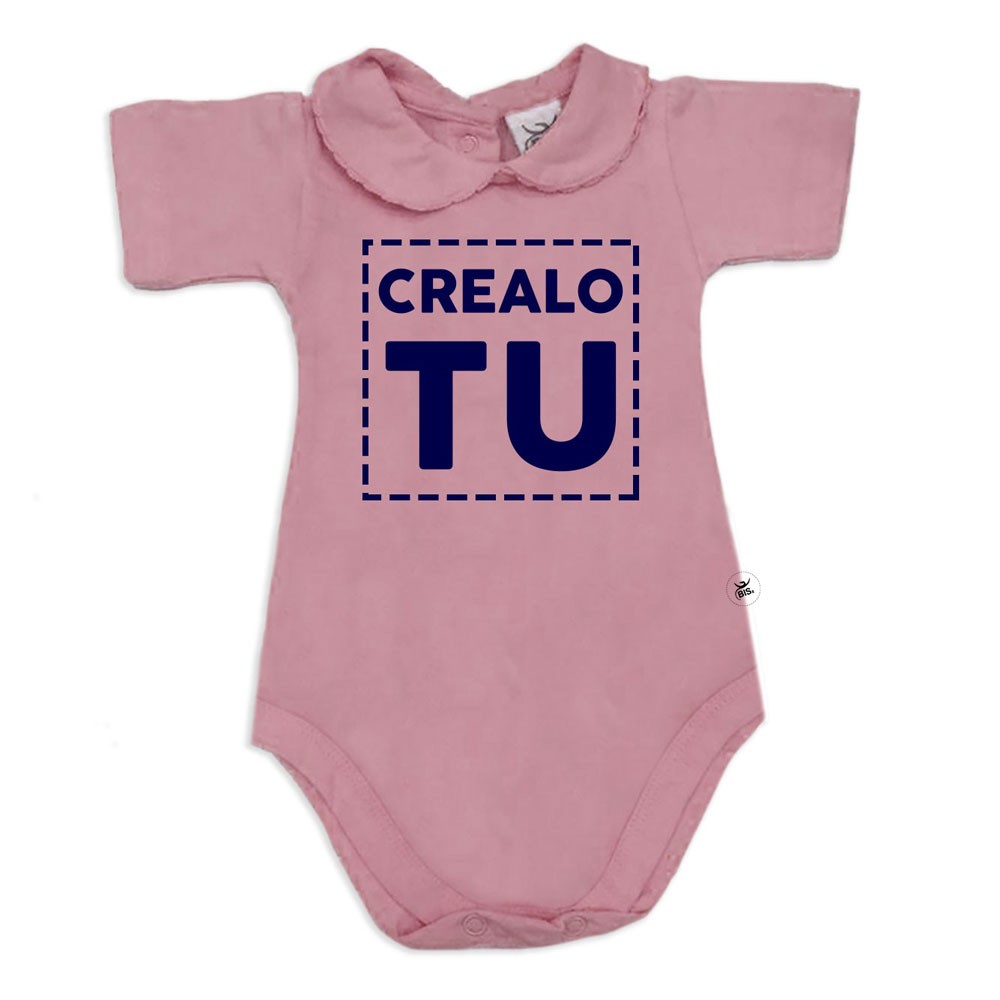 Body neonata colletto con finitura in pizzo  personalizzabile