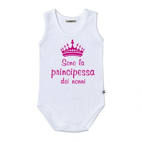 Body neonato "Sono la principessa dei nonni"
