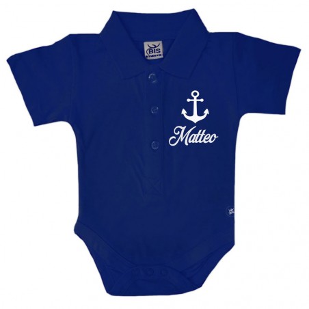Body Polo Personalizzato "Ancora e nome"