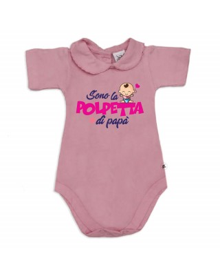 Body neonata con colletto "Polpetta di papà"