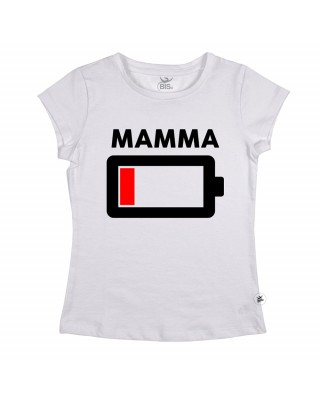 T-shirt Donna "Batteria scarica" MAMMA