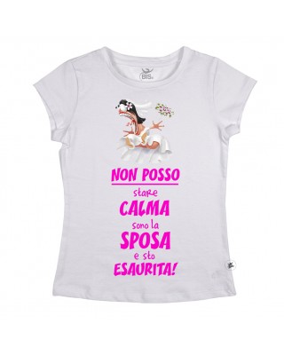 T-shirt donna "Sposa Esaurita"