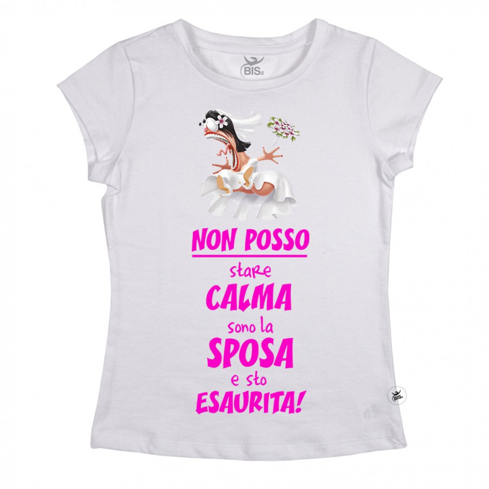 T-shirt donna "Sposa Esaurita"