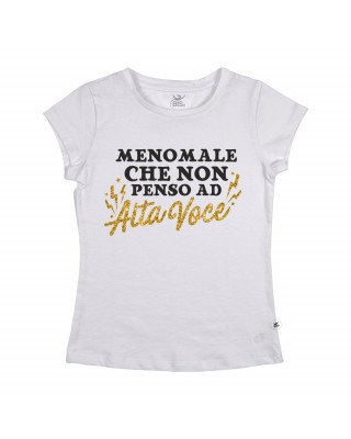 T-shirt Donna  "Meno male che non penso ad alta voce"