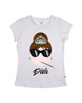 Woman's T-Shirt Audrey "DIVA"