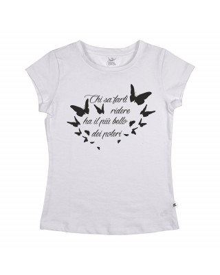 T-shirt donna manica corta "Chi sa farti ridere"