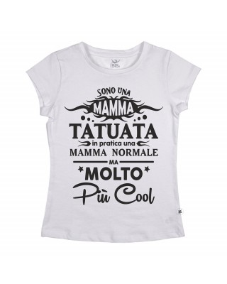 T-shirt donna manica corta "Mamma Tatuata"