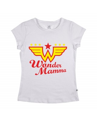 T-shirt donna manica corta "Wonder Mamma"