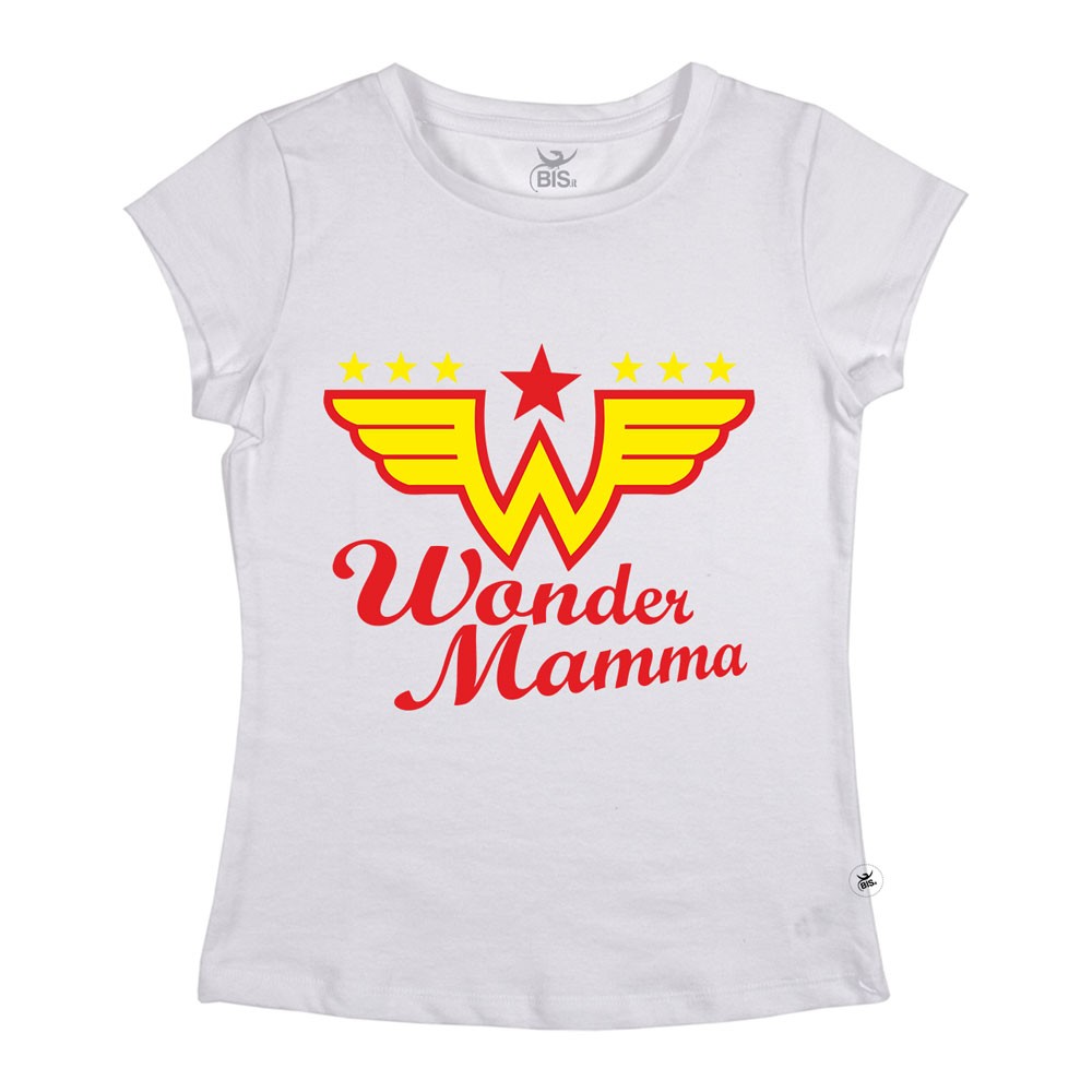 T-shirt donna manica corta "Wonder Mamma"