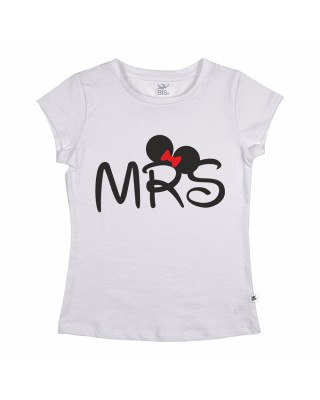 T-shirt donna manica corta "Mrs"
