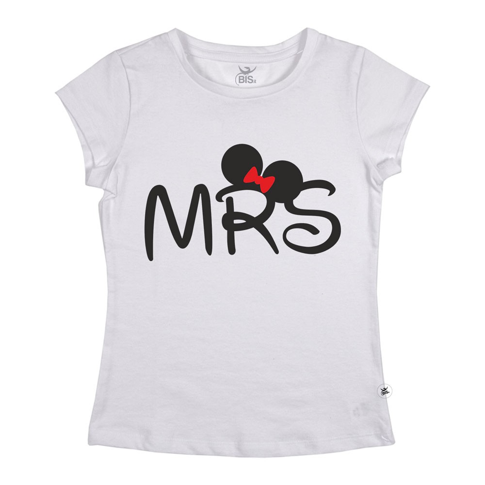 T-shirt donna manica corta "Mrs"