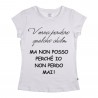T-shirt donna vorrei perdere qualche chilo ma non posso io non perdo mai