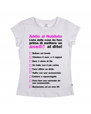 T-SHIRT addio al nubilato “LISTA COSE DA FARE”