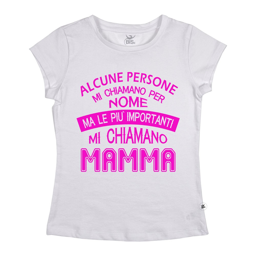 T-shirt mezza manica "Mi chiamano mamma"