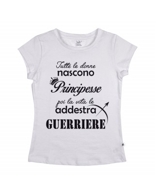 T-shirt donna manica corta "Donne guerriere"