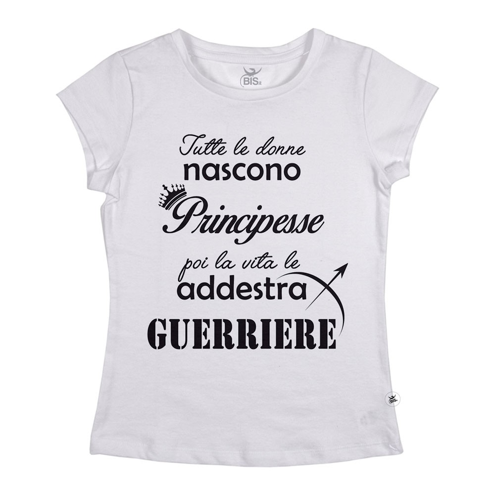 T-shirt donna manica corta "Donne guerriere"