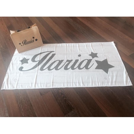 kit da spiaggia borsa e telo personalizzato